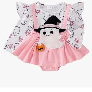 Baby Girl Romper Dress Sz 3 - 6 mos New